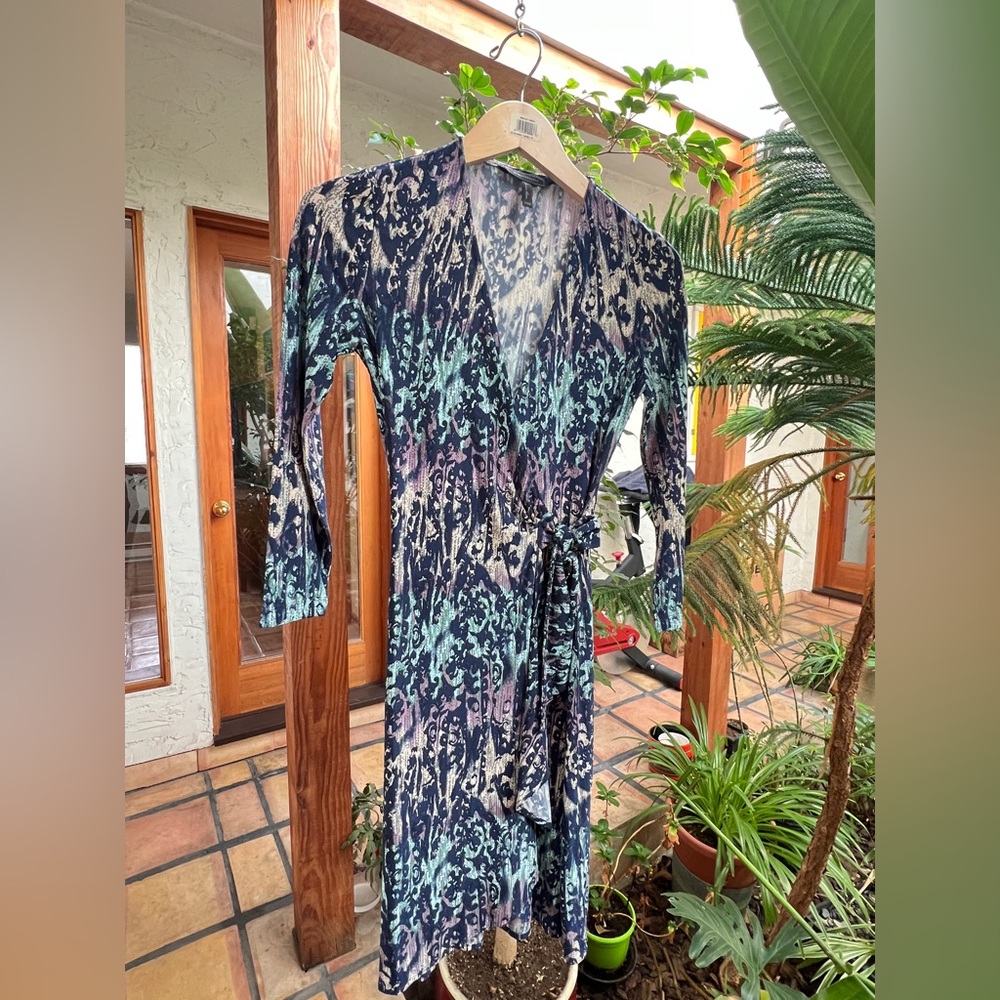 BCBG Stylish Multicolor Wrap Dress